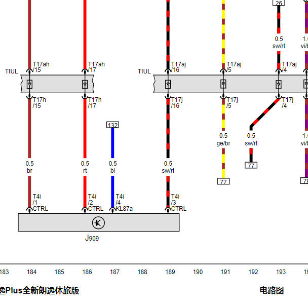 2023年大众朗逸邮箱泄漏诊断泵电路图