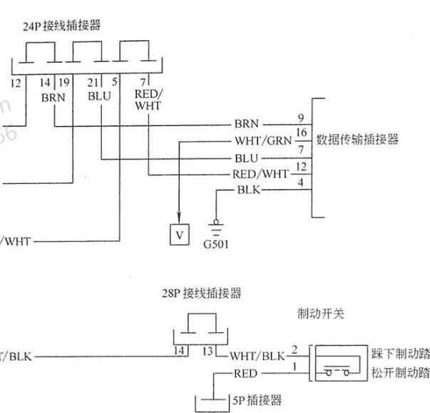 2007年本田雅阁OBD电路图