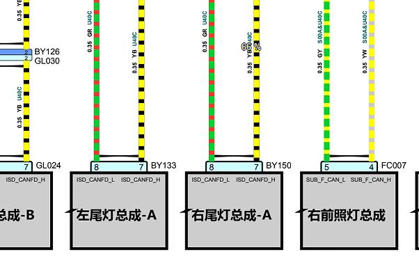 2024年智己L6尾灯电路图和针脚资料