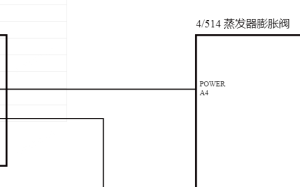 2024年吉利银河E5 蒸发器膨胀阀和电子膨胀阀电路图