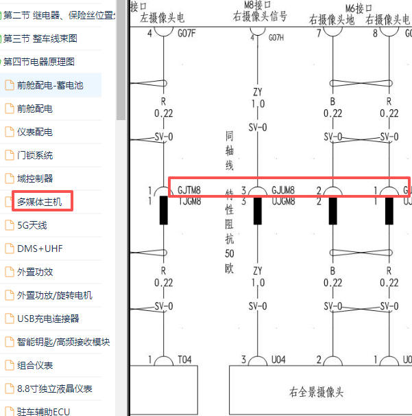 2023年比亚迪秦PLUS EV GJUM8插头电路图
