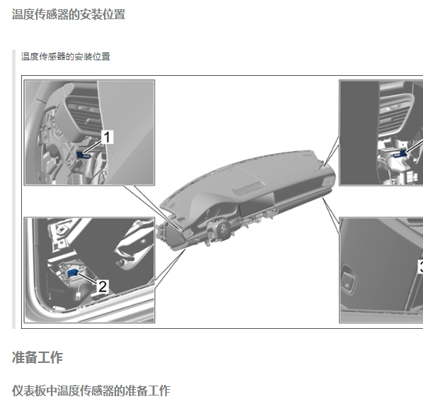 2019年保时捷帕拉梅拉室内温度传感器位置