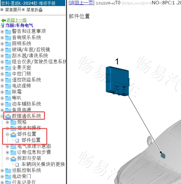 2024年吉利星越L网关位置
