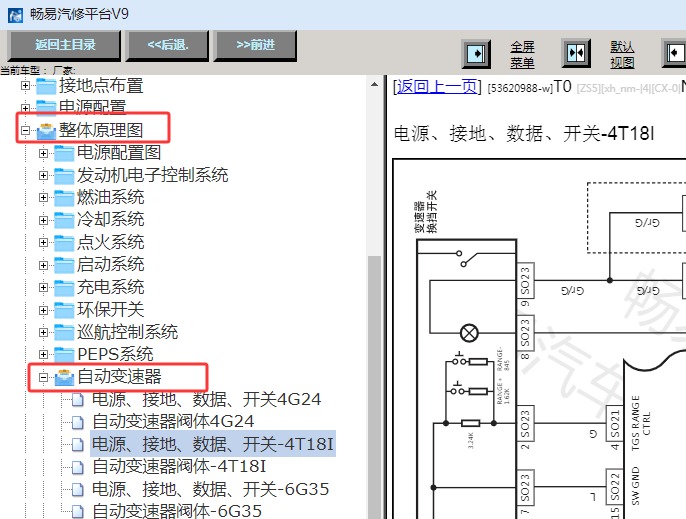 2015年吉利博瑞变速箱电路图资料