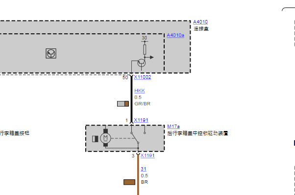 2011年宝马MINI Cooper 行李箱电路图资料