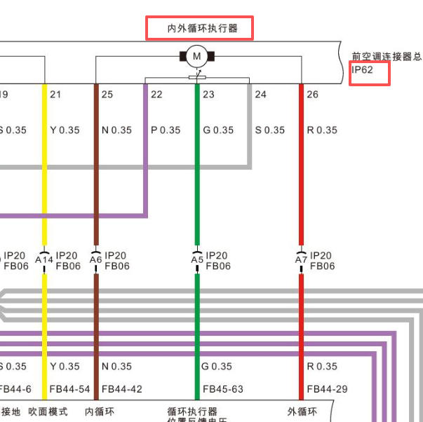 2023年合创V09内外循环电机代码资料