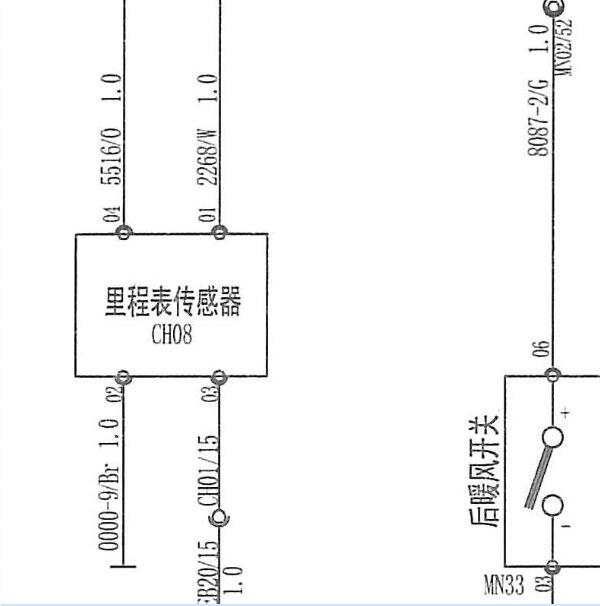 2017年依维柯欧胜车速相关电路图