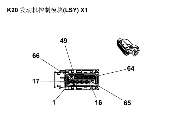 2020年别克GL8 ES 发动机针脚图和J137/J124插头的位置资料