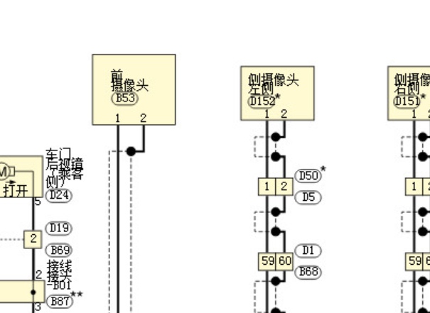 2021年日产奇骏全景影像电路图和针脚资料