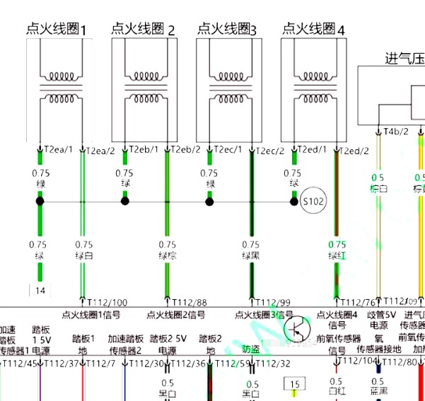 2019年北京汽车BJ20 发动机电路图和保险丝继电器位置