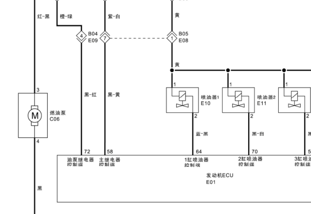 2018-2019年福田伽途T3 LJ469发动机和武汉菱电电脑电路图资料