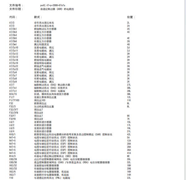 2008年奔驰S350L ESP电路图