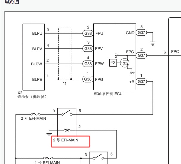 2024年丰田塞纳油泵继电器资料