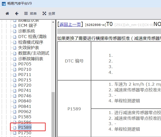 2012年丰田埃尔法P1589故障码诊断资料