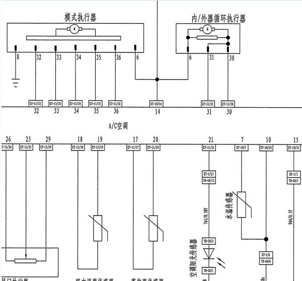 2012年吉祥SC7空调面板电路图