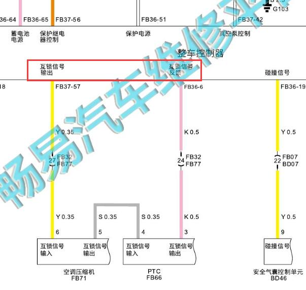 2022-2023年合创A06互锁电路图